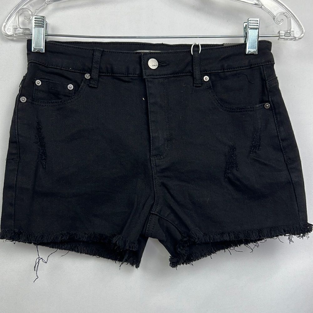 TRACTR Black Brittany cut off denim shorts girls size 16 NWT - Picture 2 of 16
